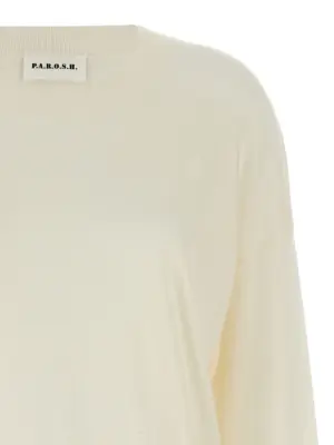 Crew-Neck Sweater Woman P.A.R.O.S.H. White