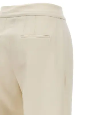 Loose leg pants 96% virgin wool 4% elastane KITON White
