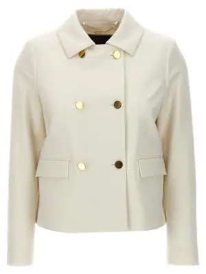Cropped double-breasted jacket KITON White