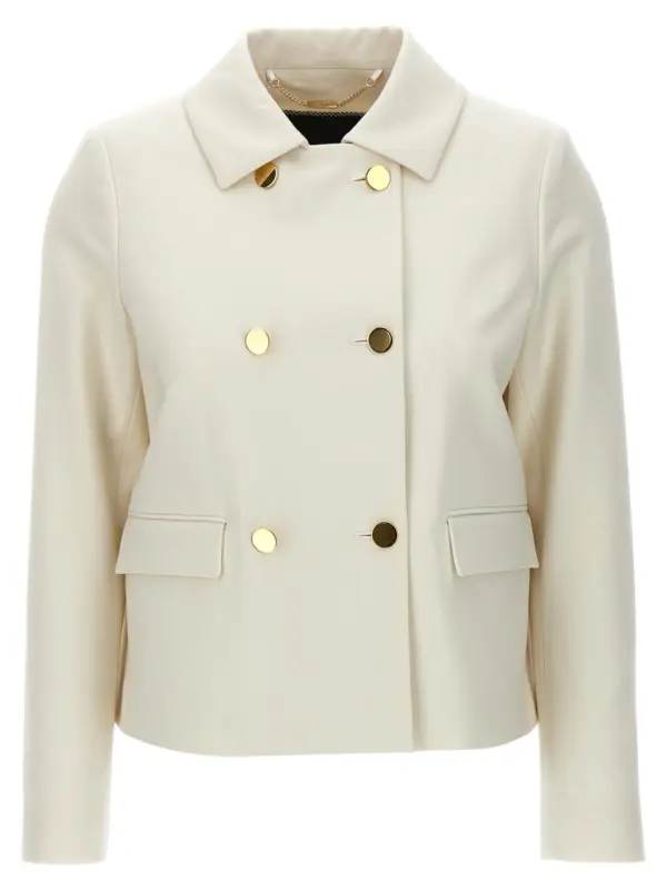 Cropped double-breasted jacket KITON White