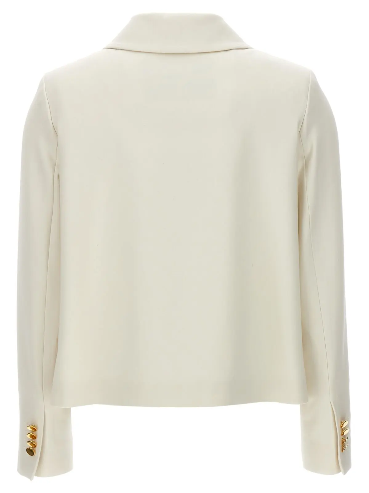 Куртка подвійної Breast Kiton Біла 2 Cropped double-breasted jacket D57616K0920C0145 KITON White