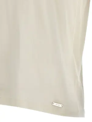 Silk cashmere t-shirt 70% cashmere 30% silk KITON White