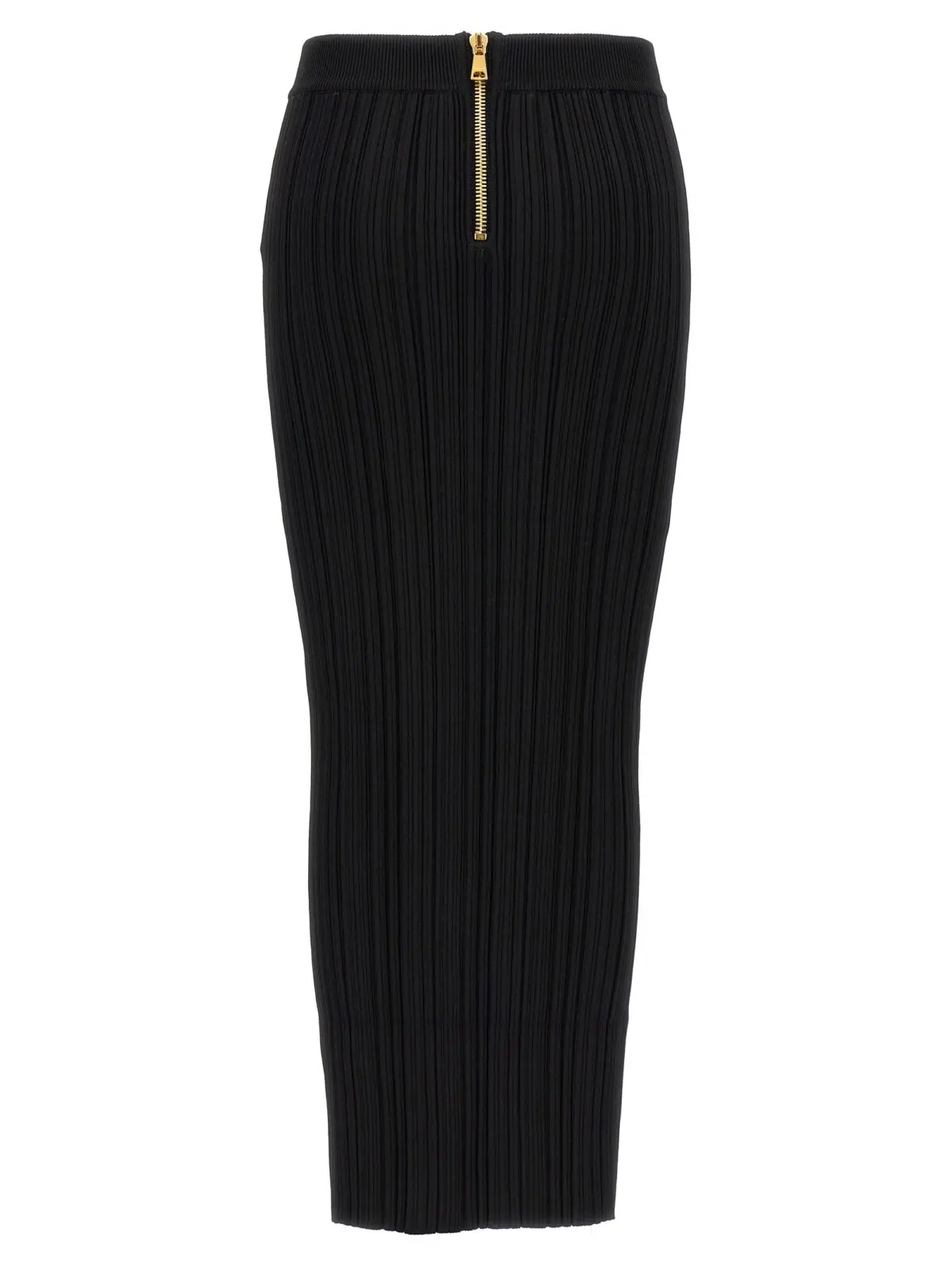 Спідниця міді Balmain Pleated Чорна 2 Pleated midi skirt DF0LD019KH700PA BALMAIN Black