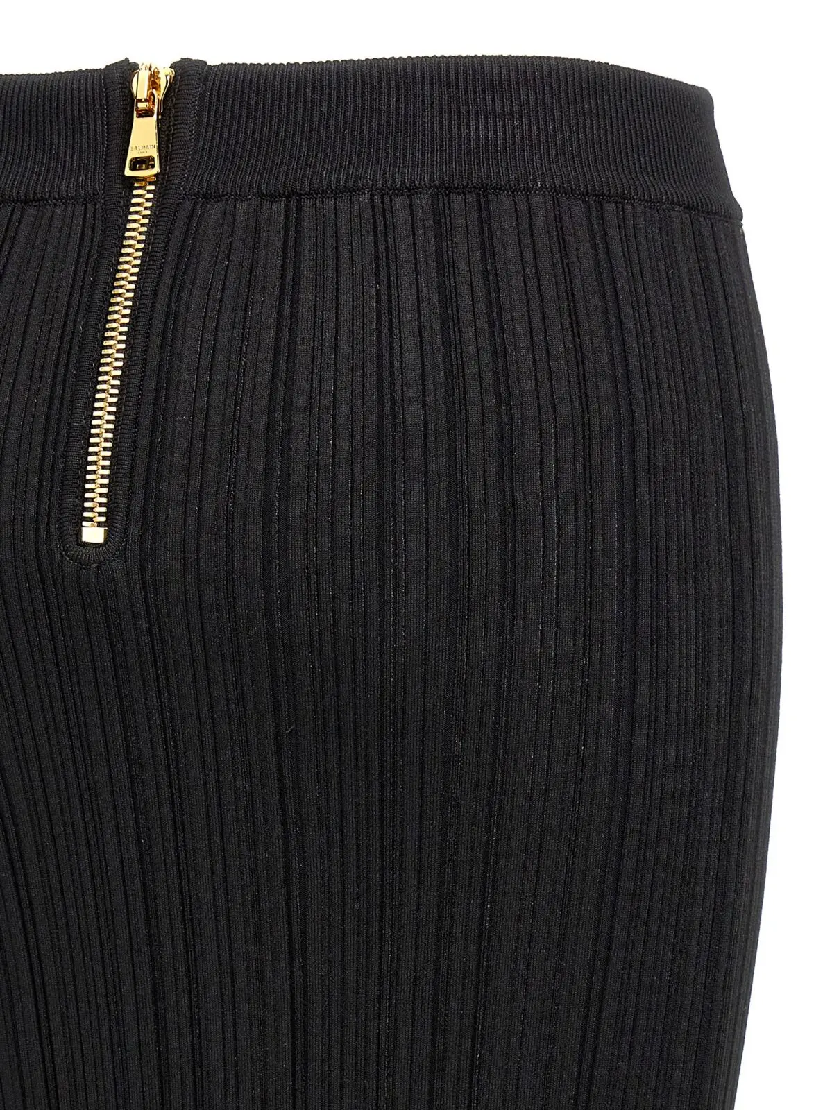 Спідниця міді Balmain Pleated Чорна 4 Pleated midi skirt 73% viscose 15% polyamide 10% polyester 2% elastane BALMAIN Black