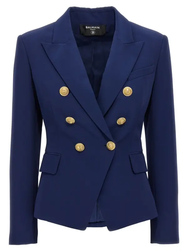 'Chiocciola' blazer BALMAIN Blue