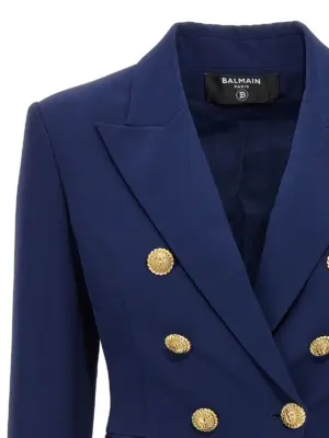 'Chiocciola' blazer Woman BALMAIN Blue