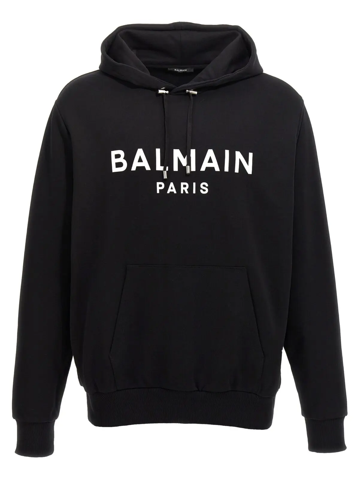 Худі Balmain з логотипом Чорно-білий 1 Logo print hoodie BALMAIN White/Black