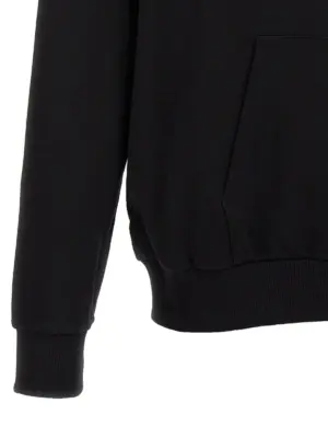 Logo print hoodie 100% cotton BALMAIN White/Black