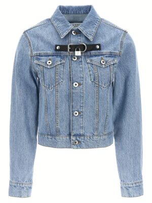 'Padlock Strap Trucker' jacket J.W.ANDERSON Light Blue