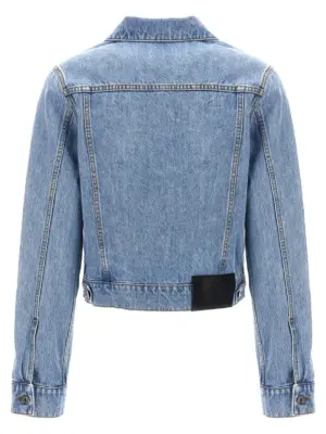'Padlock Strap Trucker' jacket DJ0025PG1335804 J.W.ANDERSON Light Blue