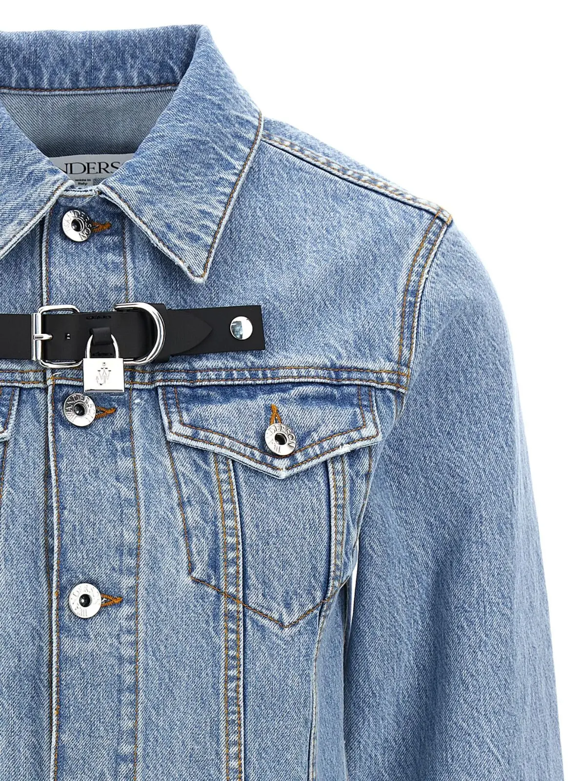 Куртка Padlock Strap Trucker J.W.Anderson Блакитний 3 'Padlock Strap Trucker' jacket Woman J.W.ANDERSON Light Blue