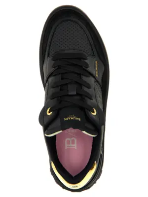 'B-Court Flip' sneakers 100% calfskin leather BALMAIN Black