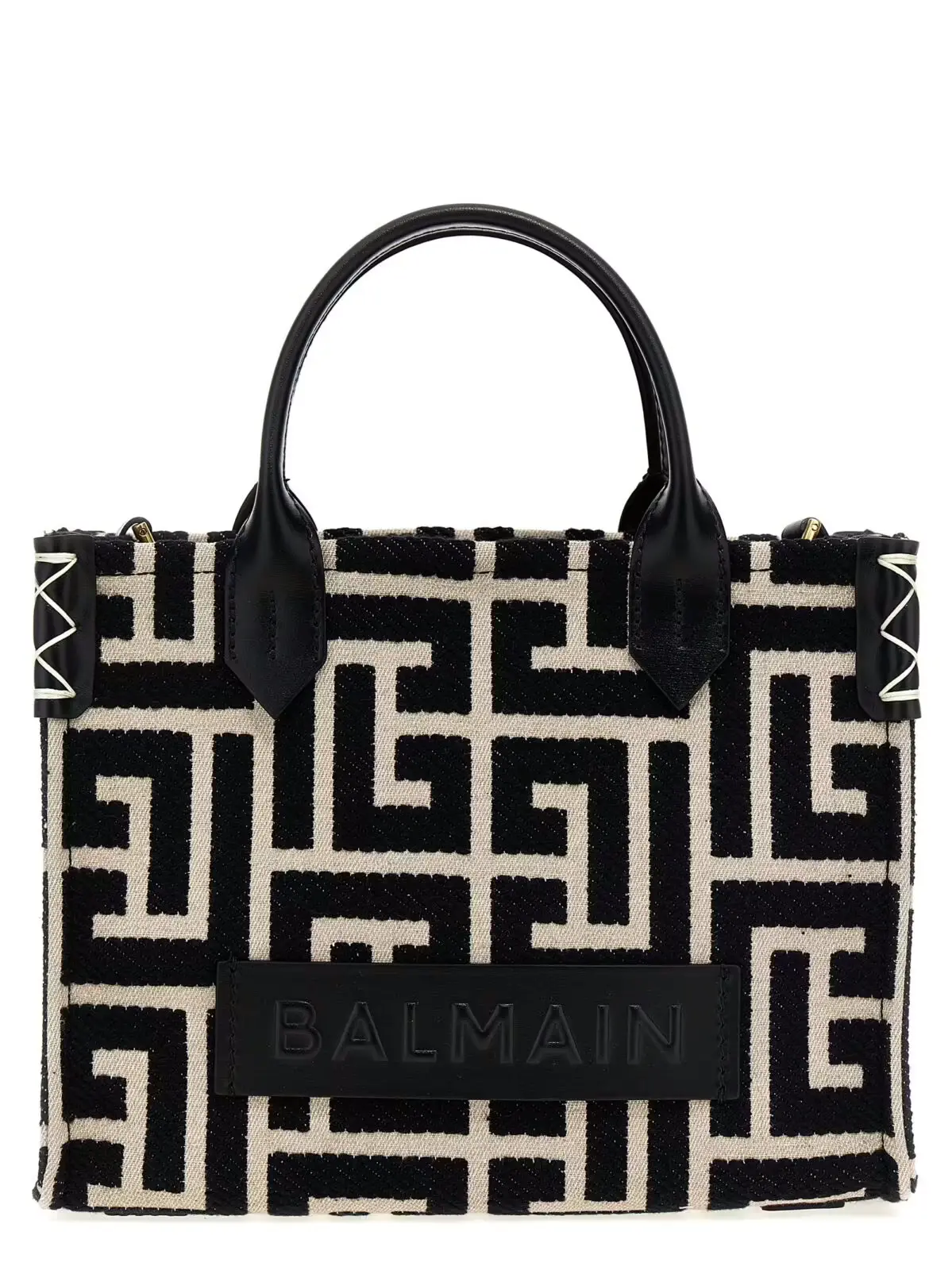 Шопер Balmain B-Army Small Чорно-білий 1 'B-Army Small' shopping bag BALMAIN White/Black