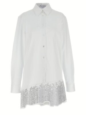 Rhinestone shirt dress J.W.ANDERSON White