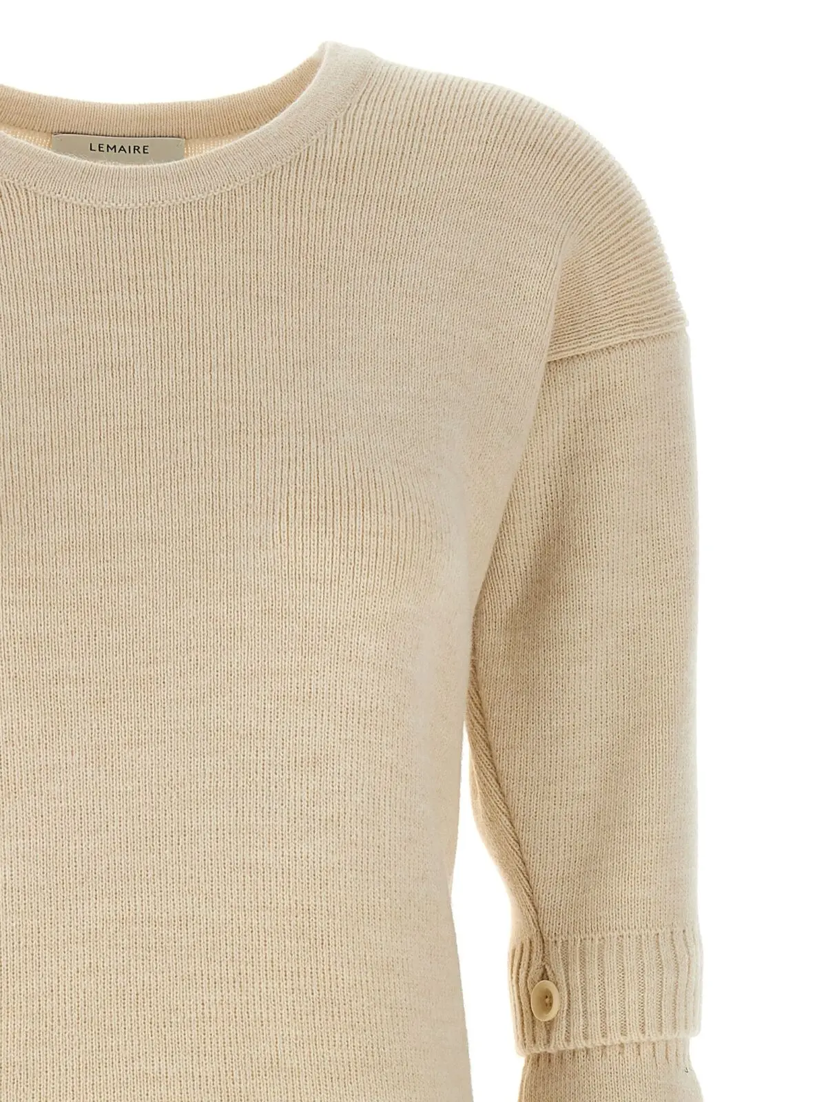 Сукня-светр з знімними рукавами Lemaire Біла 4 Knitted dress with removable sleeves 45% ac