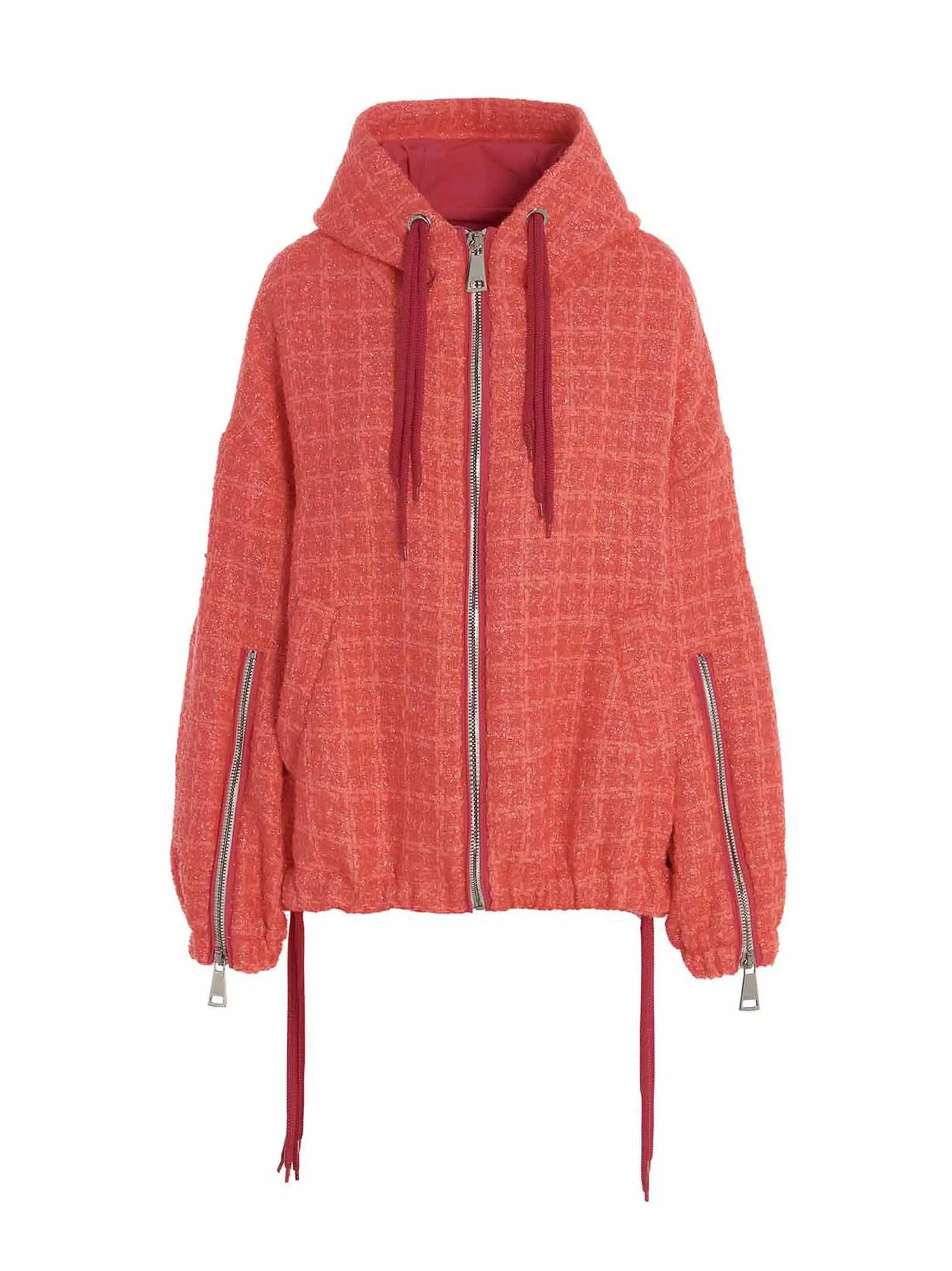 Куртка Chris Windbreaker Tweed Khrisjoy Фуксія 1 'Chris Windbreaker Tweed' jacket KHRISJOY Fuchsia