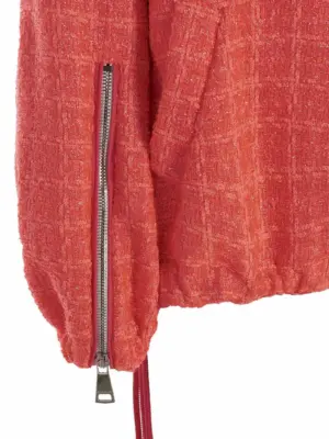 'Chris Windbreaker Tweed' jacket 100% polyester KHRISJOY Fuchsia