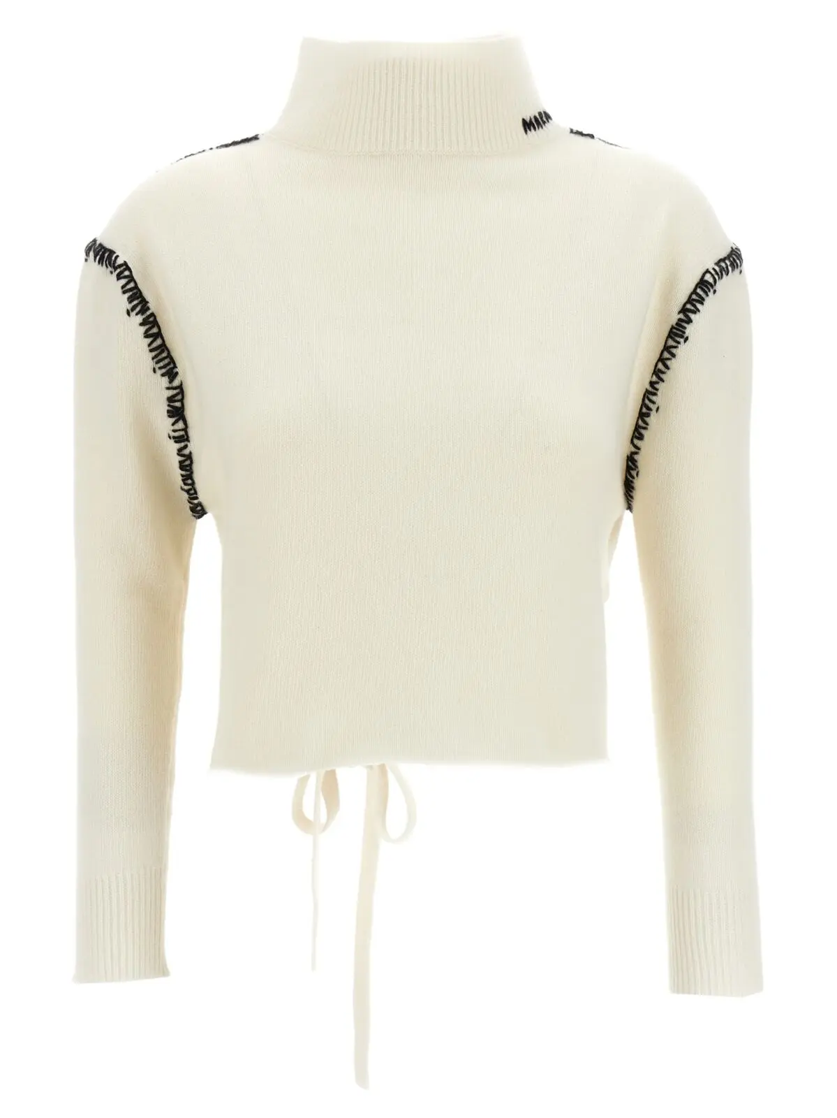 Кардиган Marni Mending detail Чорно-білий 1 Mending detail cardigan MARNI White/Black