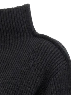 Ribbed sweater 100% wool MARNI Black