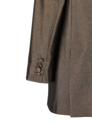 'Edro' blazer 61% silk 39% metallic fibers MAX MARA Brown