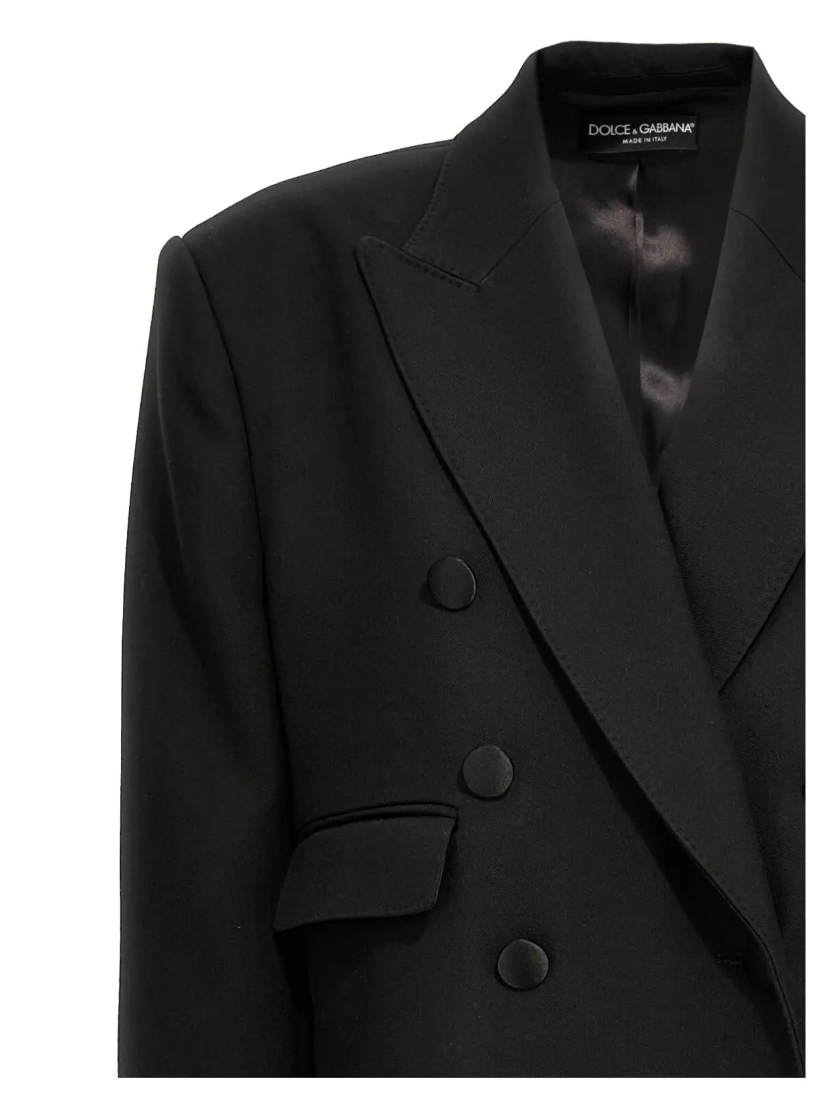 Довге смокінг-пальто Dolce Gabbana Чорне 3 Long tuxedo coat Woman DOLCE & GABBANA Black