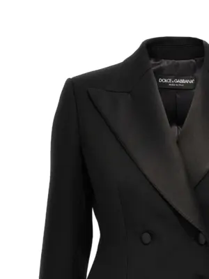 'Dolce' tuxedo blazer Woman DOLCE & GABBANA Black
