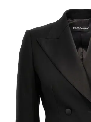 'Dolce' tuxedo blazer Woman DOLCE & GABBANA Black