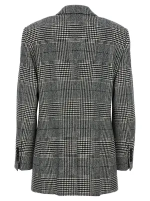 'Pied de Poule' blazer F290XTFQ2MVS8100 DOLCE & GABBANA White/Black