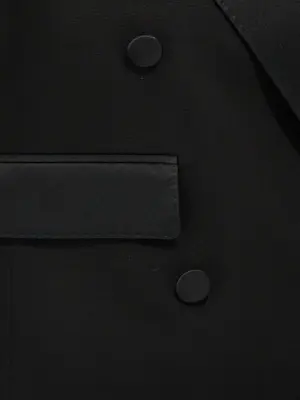 Tuxedo gilet 50% silk 44% virgin wool 6% polyester DOLCE & GABBANA Black