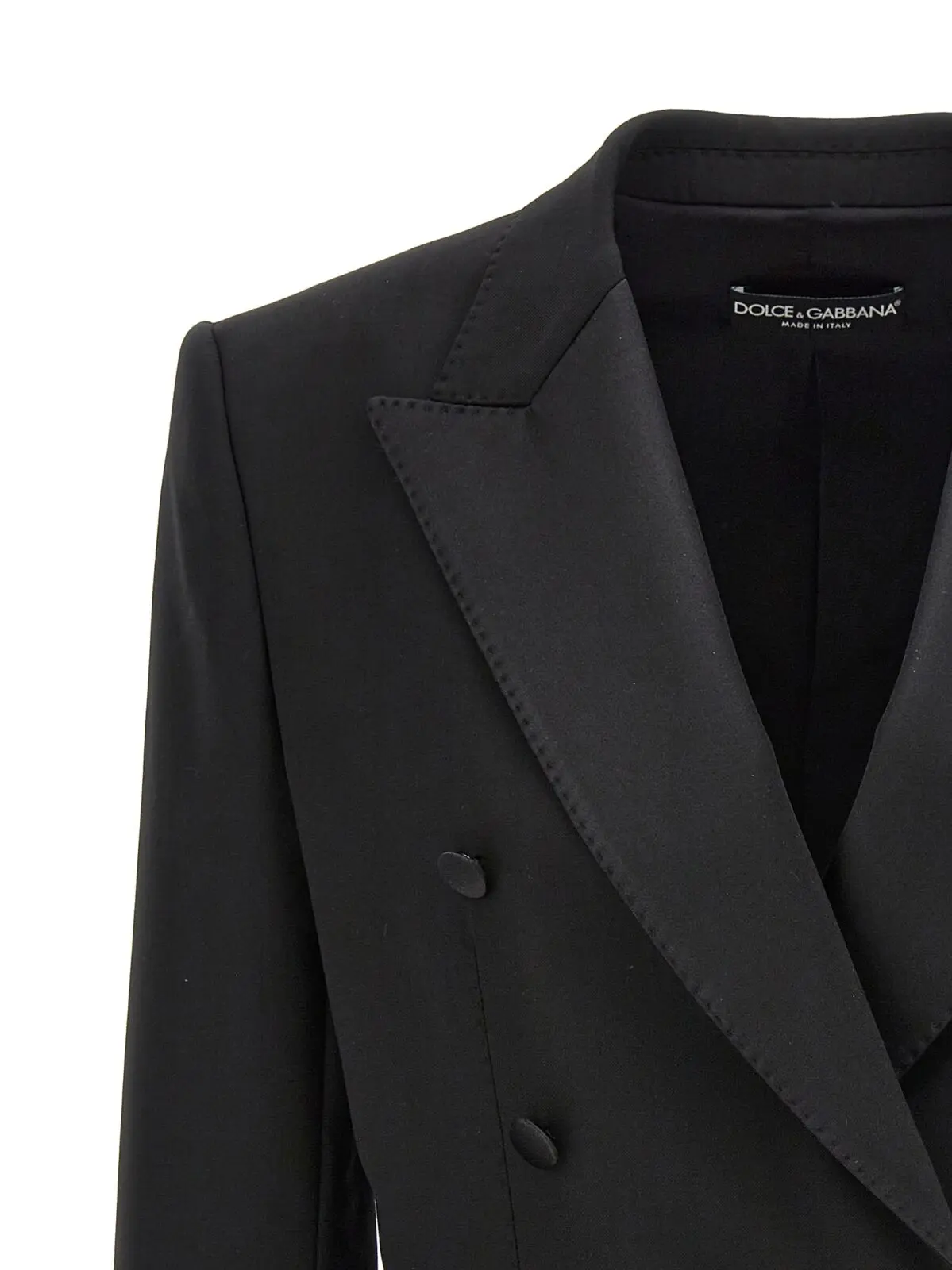 Короткий блейзер Dolce Gabbana Tuxedo Чорний 3 'Tuxedo' crop blazer Woman DOLCE & GABBANA Black