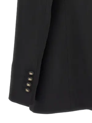 'Turlington' blazer 97% virgin wool 3% elastane DOLCE & GABBANA Black