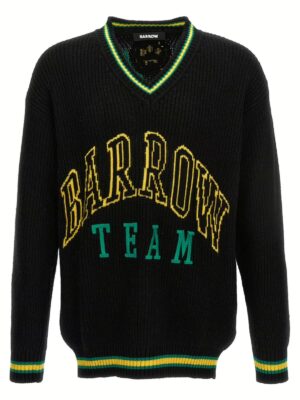 Logo embroidery sweater BARROW Black