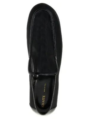 'Alessia' loafers 60% polyamide 40% chlorofiber KHAITE Black