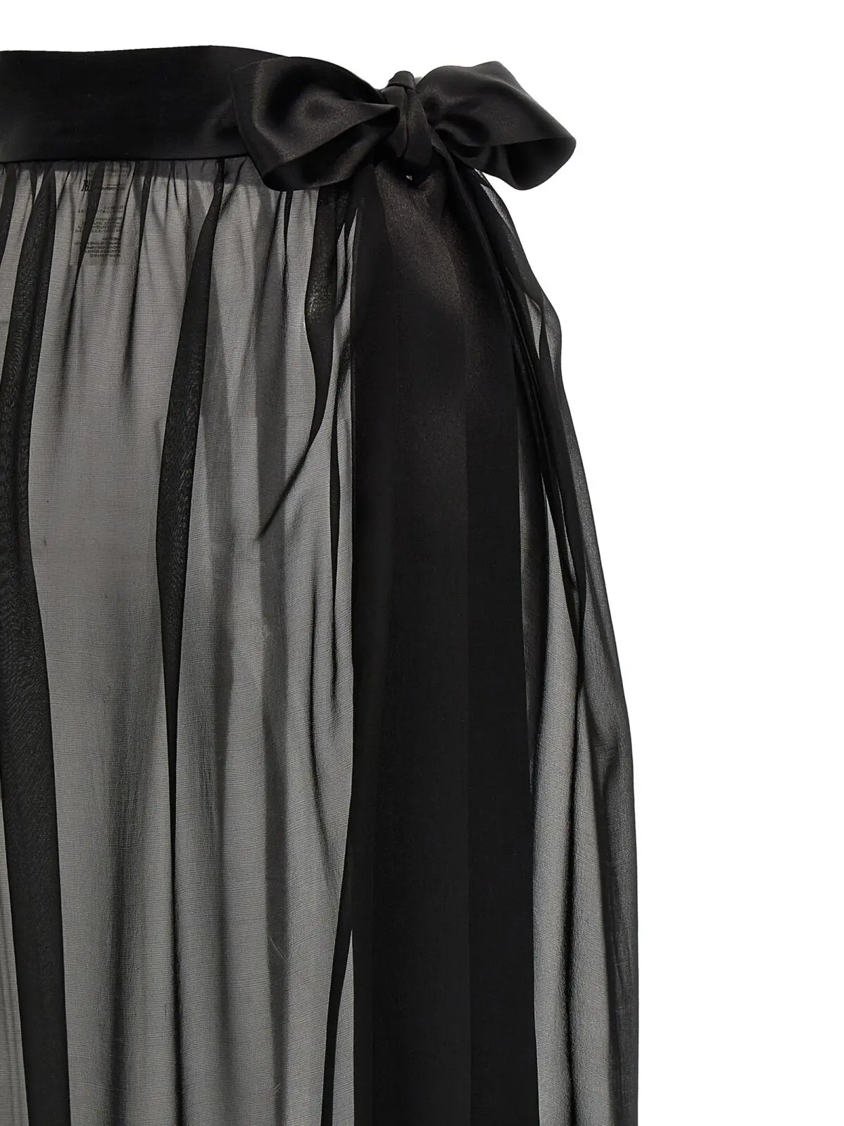 Довга шифонова спідниця Dolce Gabbana Чорна 4 Chiffon long skirt 100% silk DOLCE & GABBANA Black