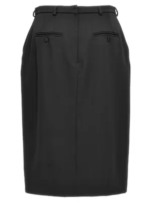 Slit skirt F4CXHTFU28JN0000 DOLCE & GABBANA Black