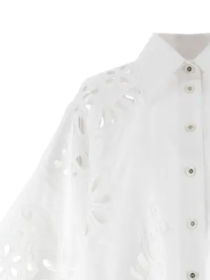 Cut-out embroidery shirt Woman DOLCE & GABBANA White