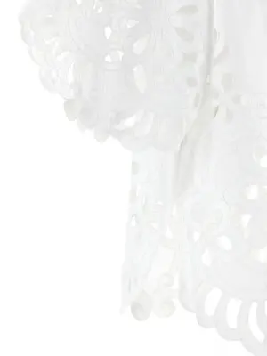 Cut-out embroidery shirt 100% cotton DOLCE & GABBANA White