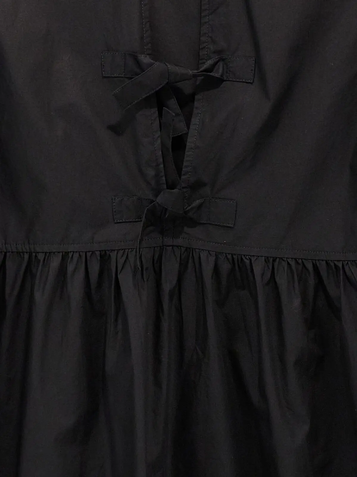 Сукня Ganni Чорна 4 Knot poplin dress 100% cotton GANNI Black