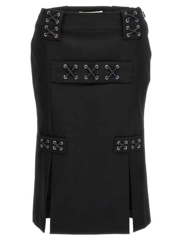 Lace-up skirt ALESSANDRA RICH Black