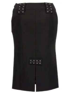 Lace-up skirt FAB3424F4055900 ALESSANDRA RICH Black