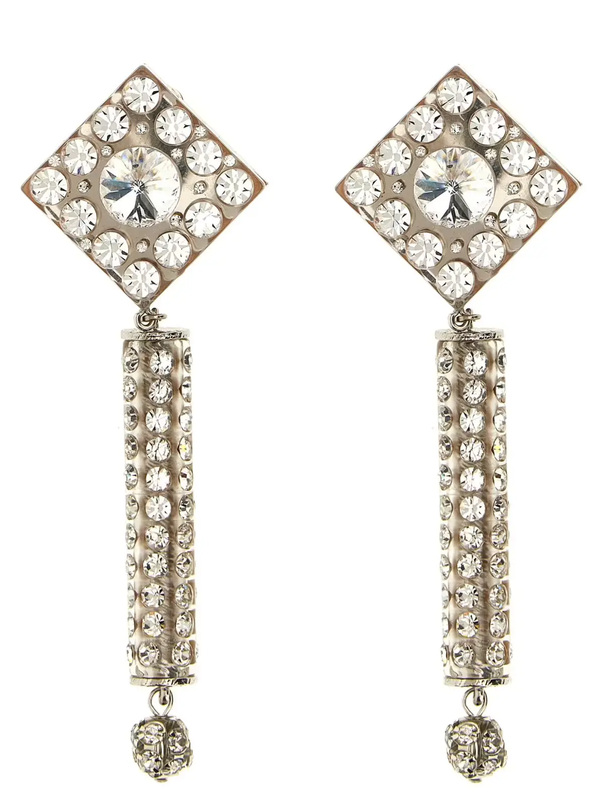 Сережки Crystal Alessandra Rich Срібний 1 Crystal earrings ALESSANDRA RICH Silver