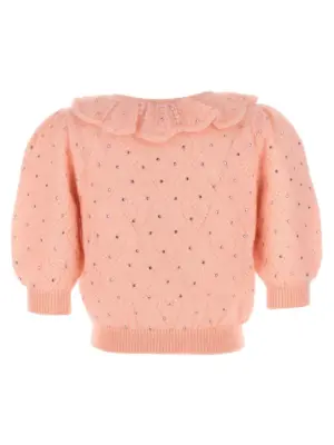 Rhinestone sweater FABX3651K42629041 ALESSANDRA RICH Pink