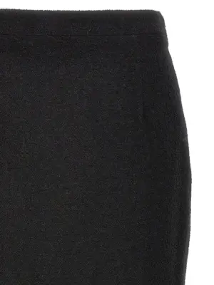 Midi tweed bouclé skirt Woman ALESSANDRA RICH Black