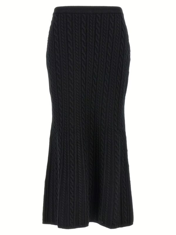 Maxi wool skirt ALESSANDRA RICH Black