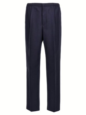 Wool trousers FENDI Blue