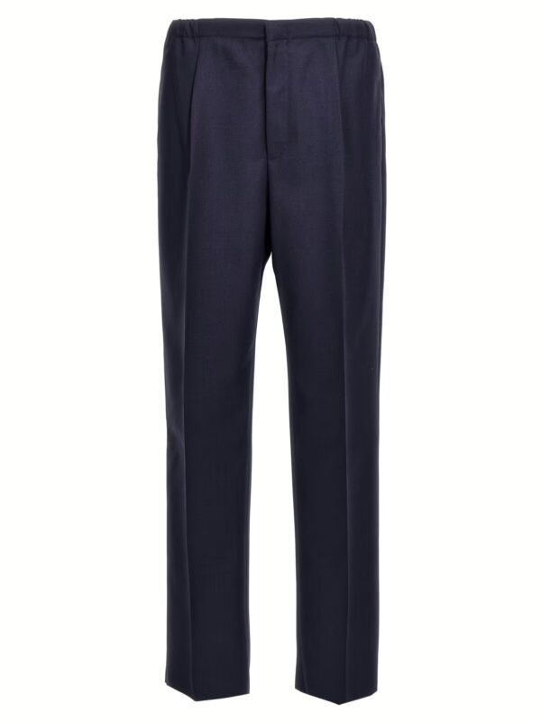 Wool trousers FENDI Blue