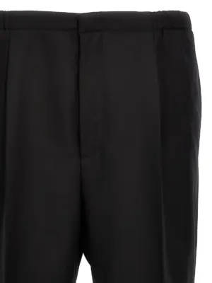 Cool wool pants Man FENDI Black