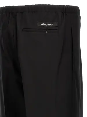 Cool wool pants 100% virgin wool FENDI Black
