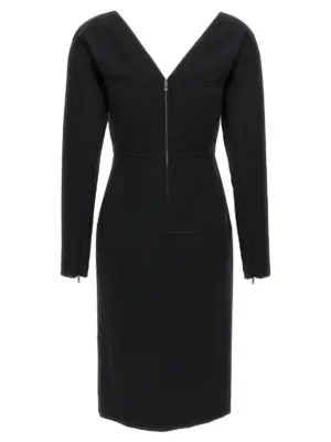 Techno jersey dress FDD185AJYEF0GME FENDI Black