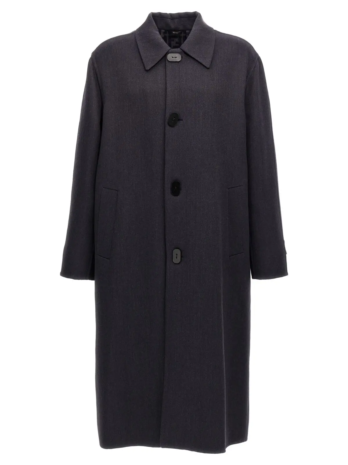 Пальто Fendi Double wool Синє 1 Double wool coat FENDI Blue